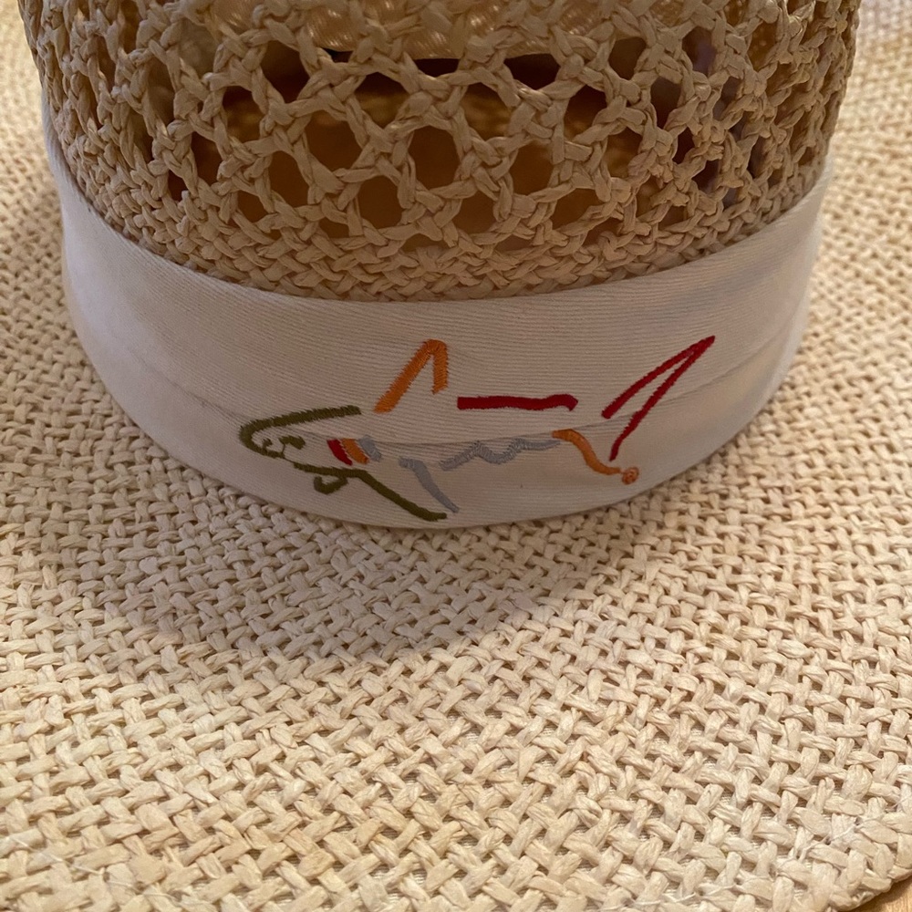 Greg norman straw shark hat